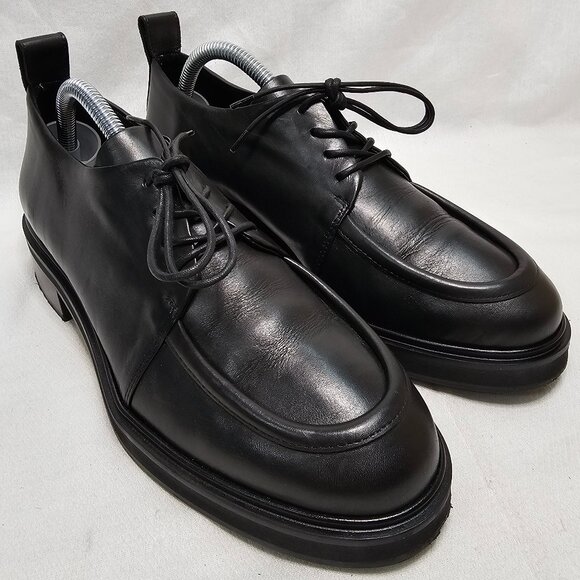 Aeyde Mara Derby Soft Calf Leather Black Oxford Shoes Women's Size EU 40 US 9 - Picture 3 of 11